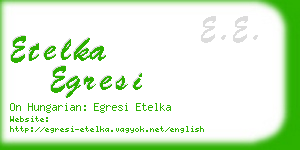 etelka egresi business card